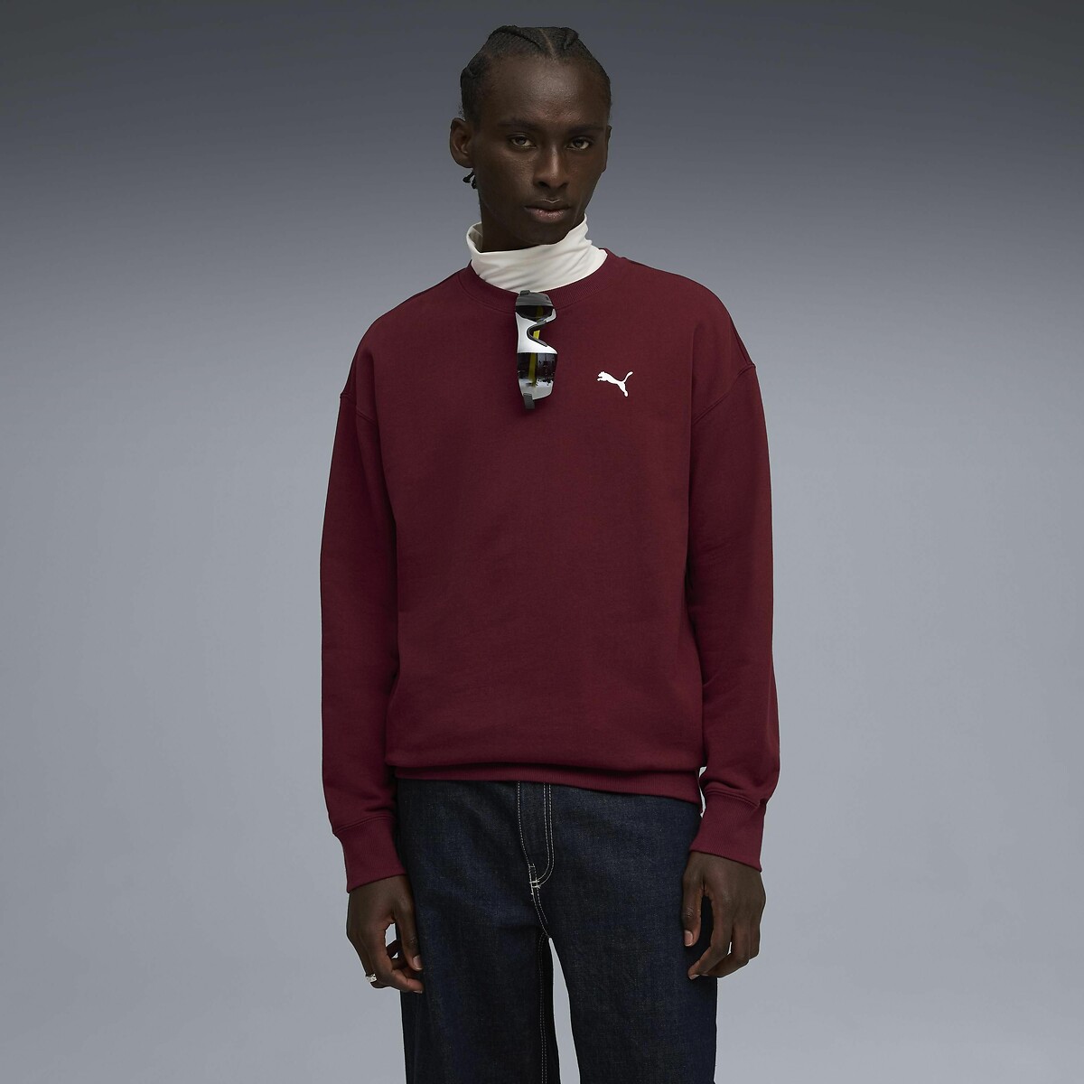 Prime Crew Neck Sweatshirt burgundy, PUMA