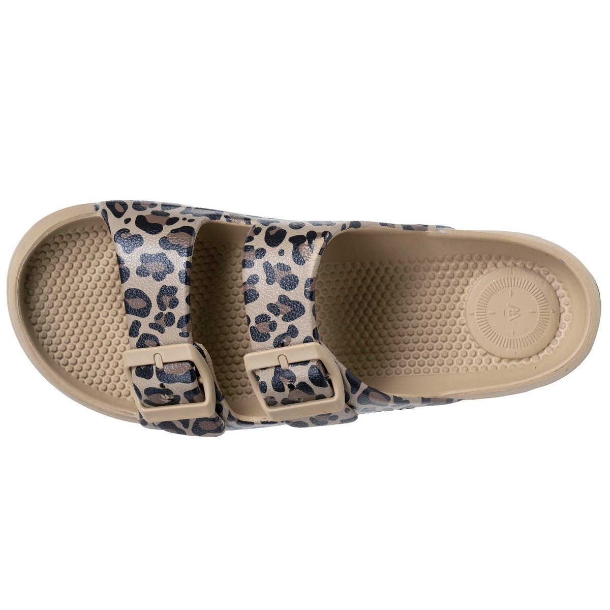 Sandales semelle extra-flex, légère, patch talon ultra confort multicolor, ISOTONER