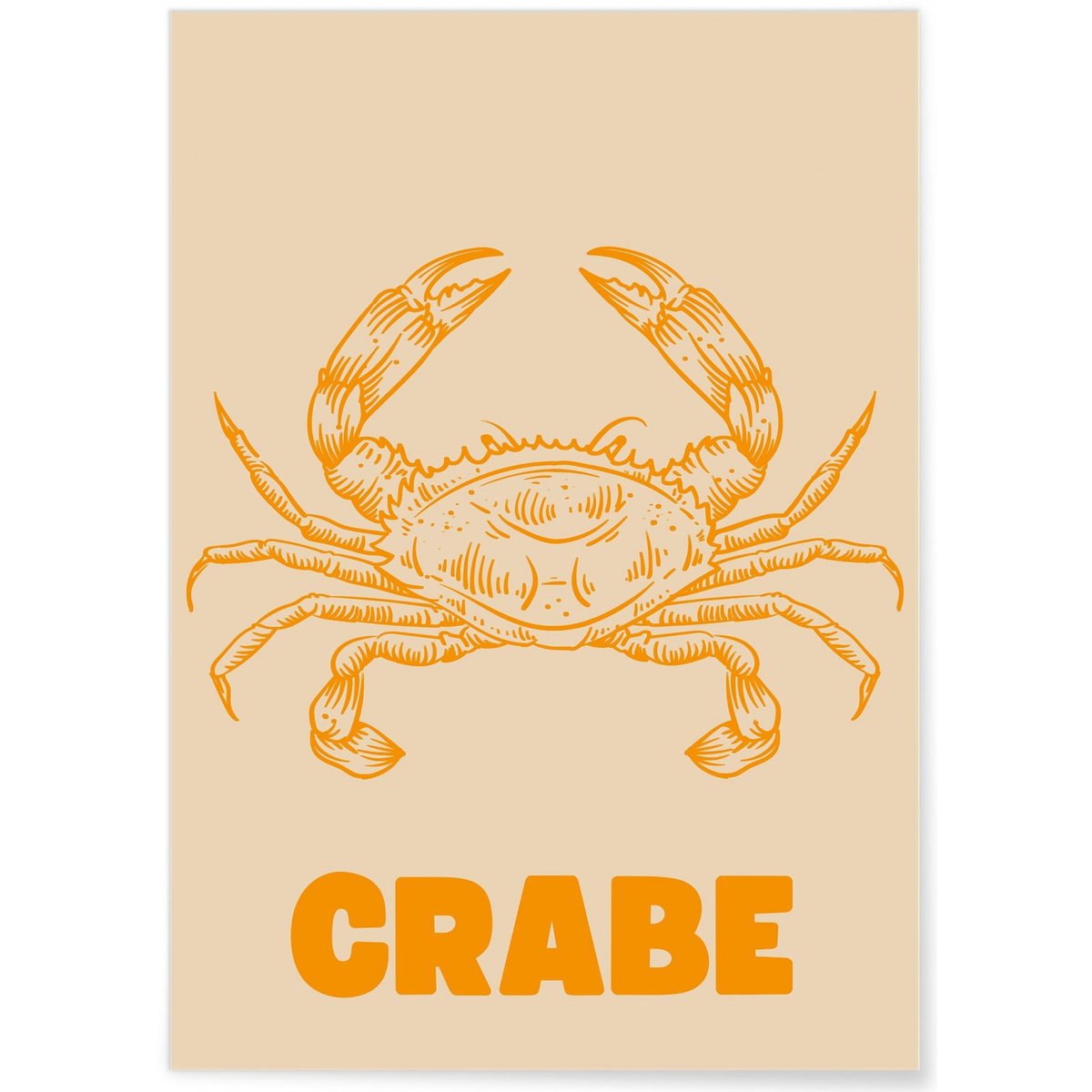 Affiche Crabe blanc, L'AFFICHERIE