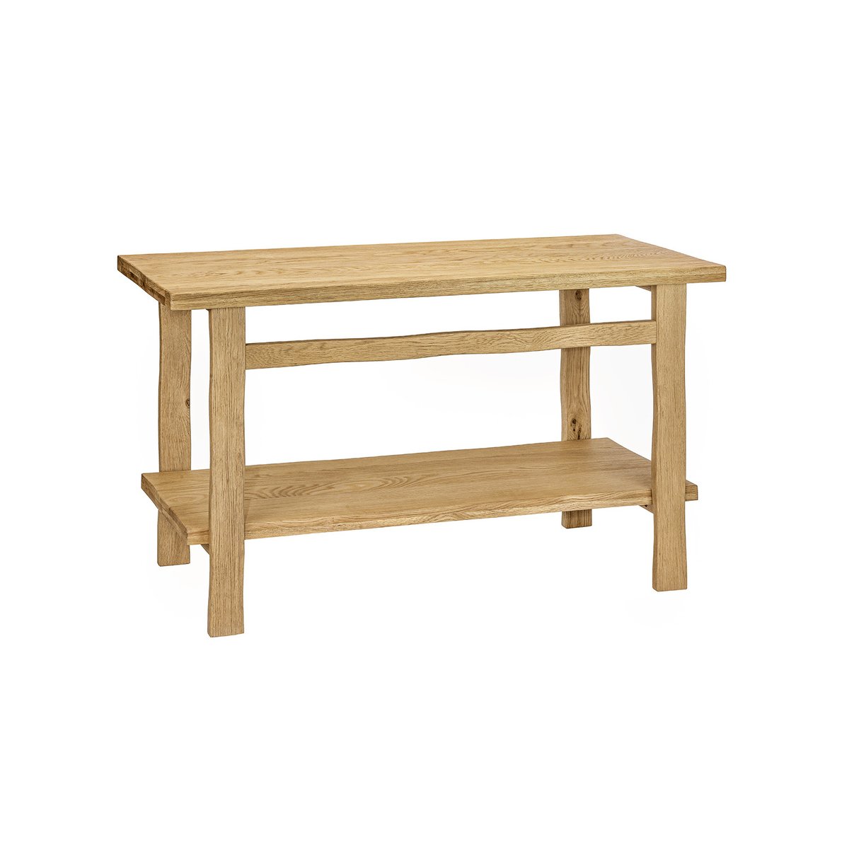 Meuble double vasque sur pieds 140cm en chêne massif esprit établi OFICIO chêne, MOB IN