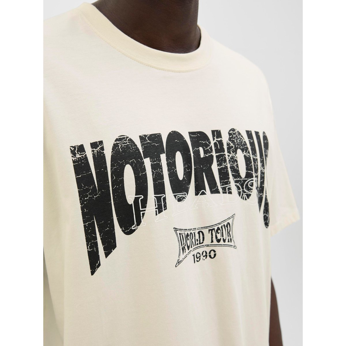 T-Shirt antique white, JACK & JONES