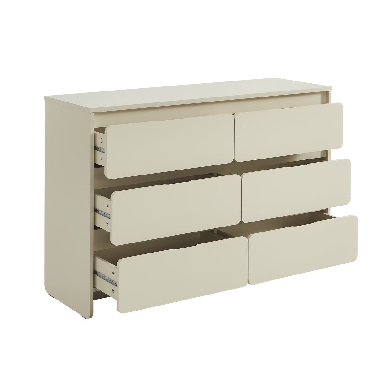 Commode 6 tiroirs AKKA beige, BAÏTA