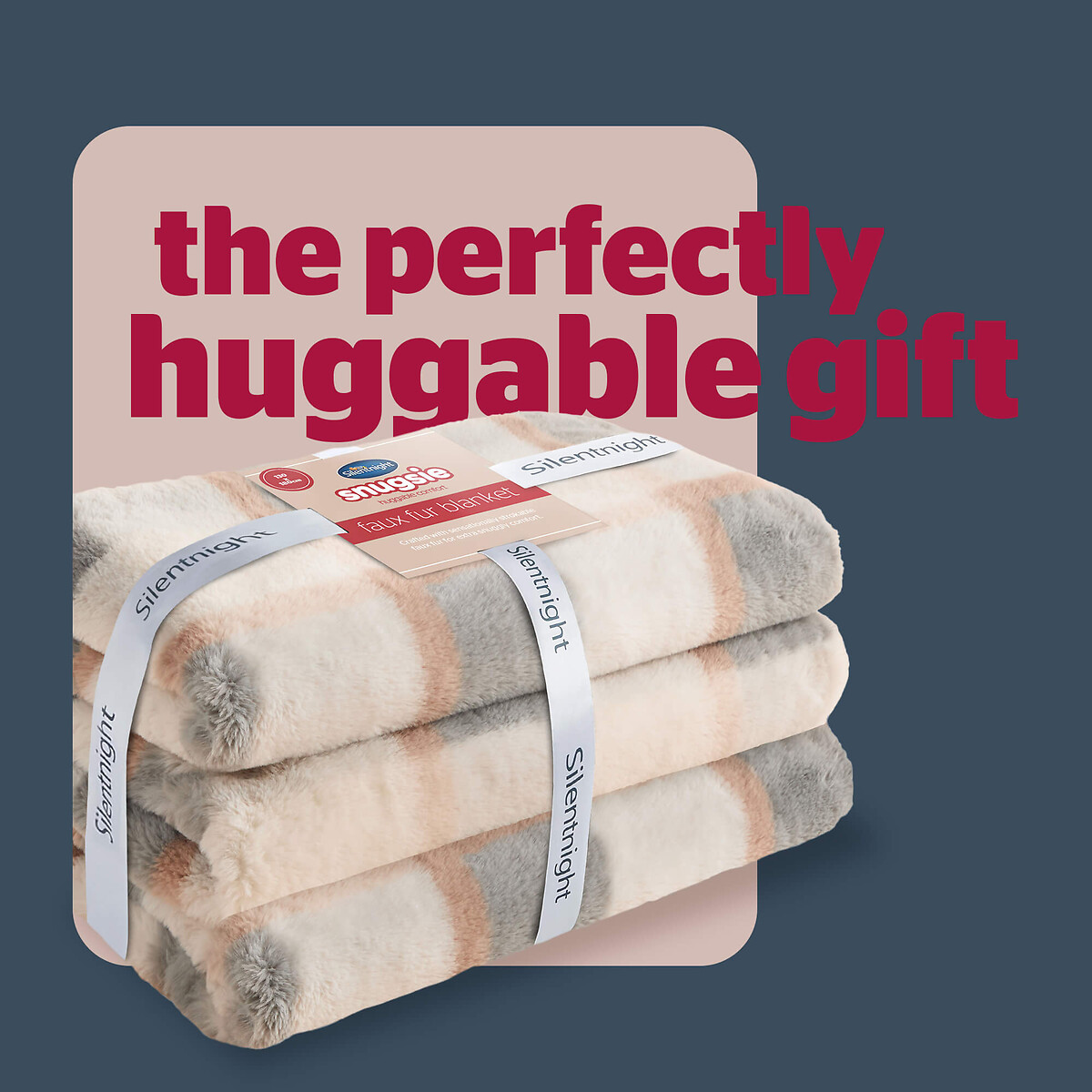 Snugsie Faux Fur Throw natural, SILENTNIGHT