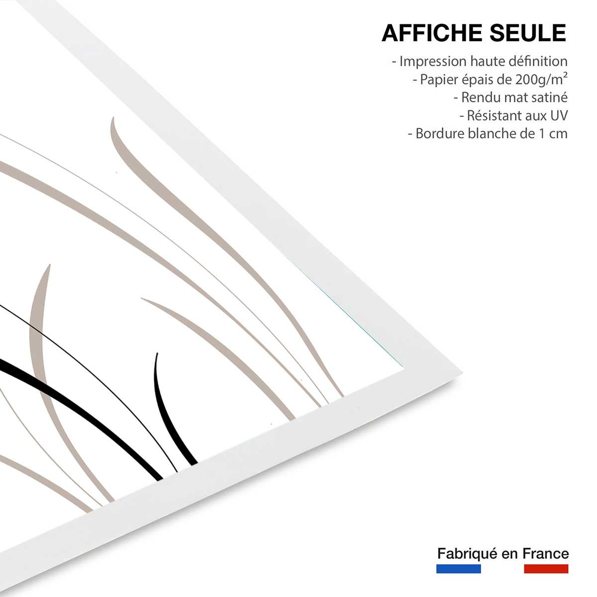 Affiche scandi blés affiche seule, HEXOA