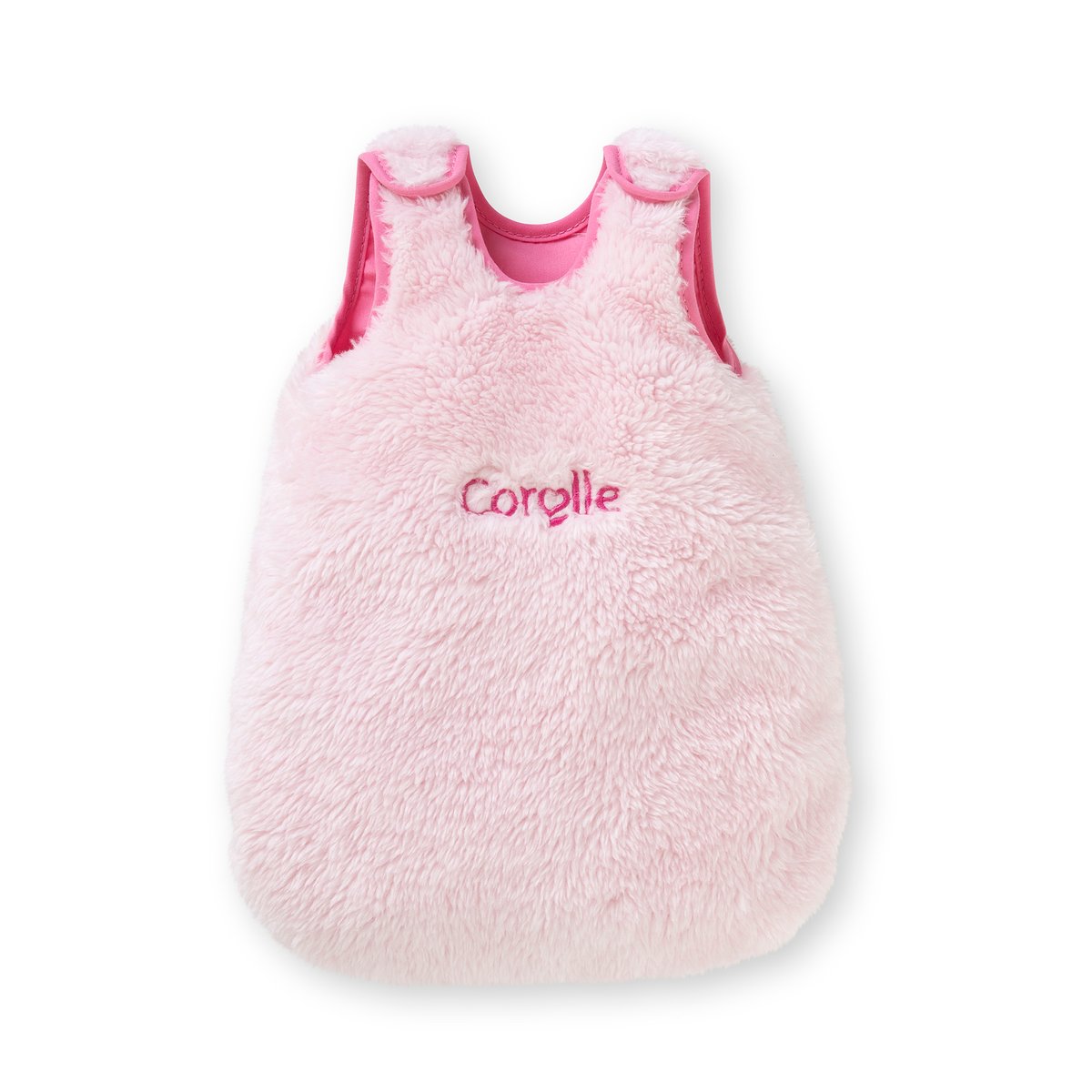 Turbulette Peluche Rose pour poupon 30 cm couleur unique, COROLLE