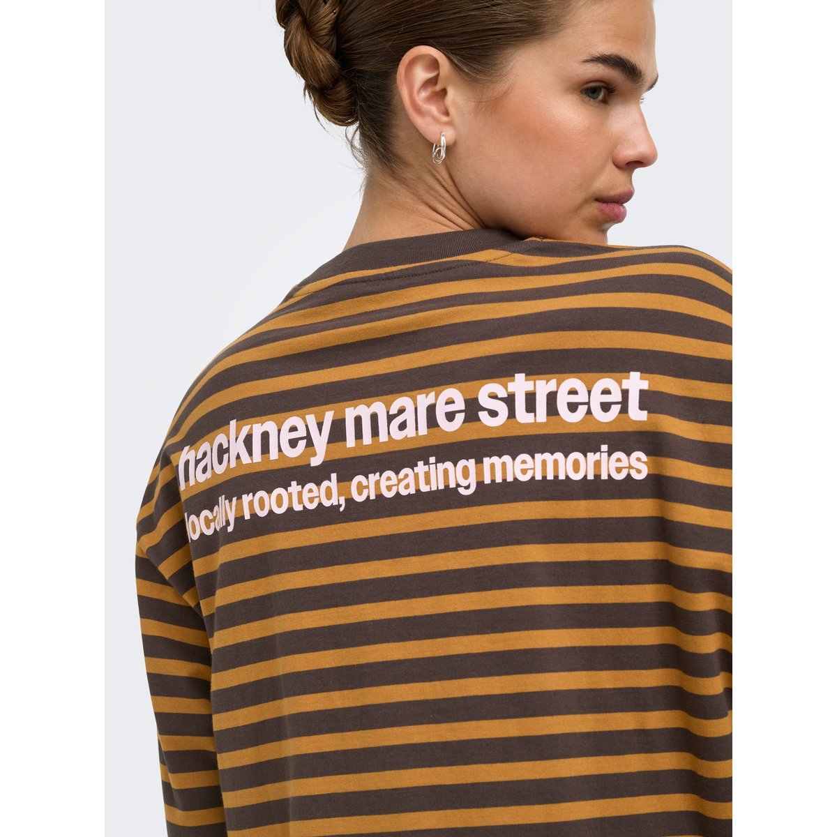 T-Shirt marron - bracken 1, ONLY
