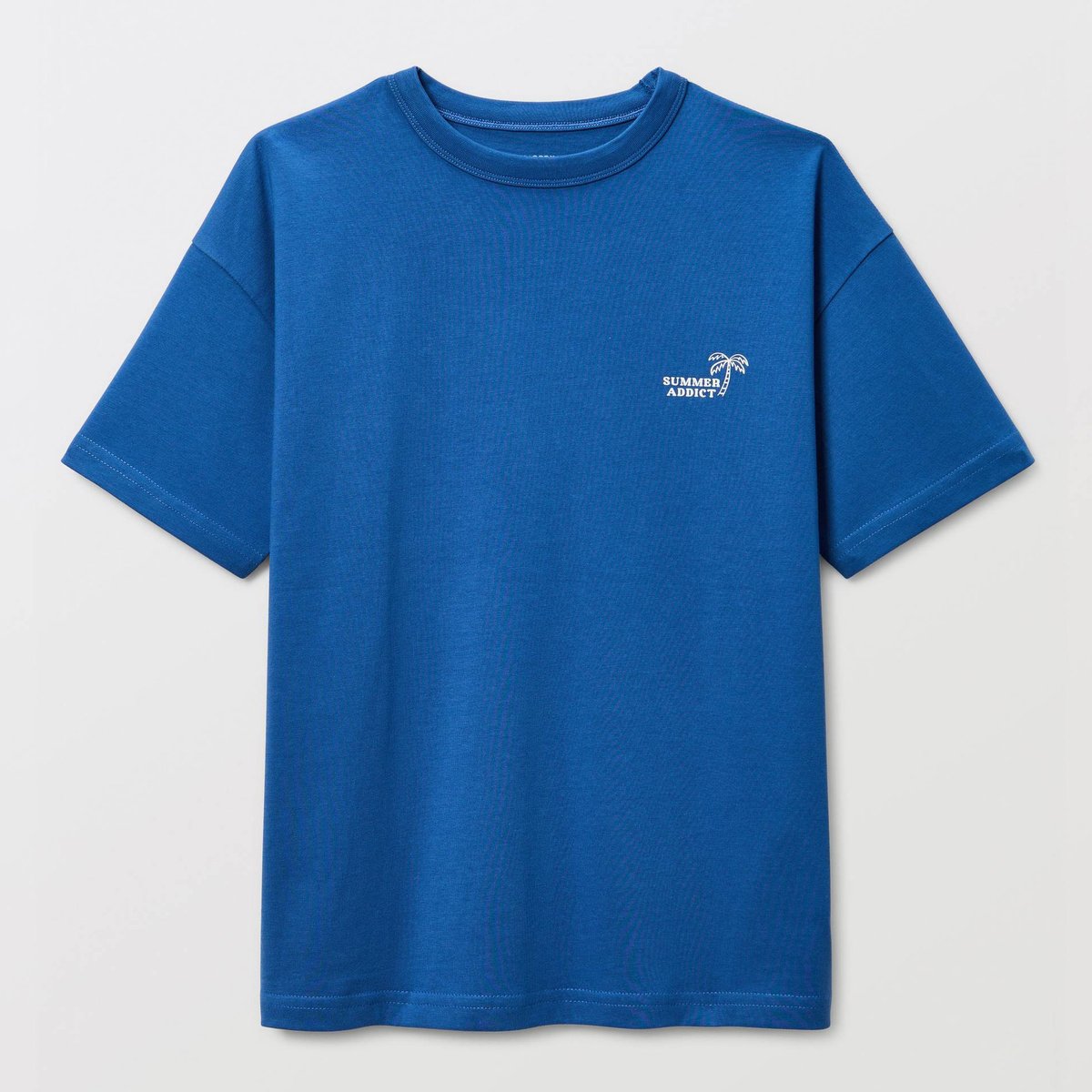 T-shirt manches courtes imprimé en coton BIO GOTS nautique, MONOPRIX