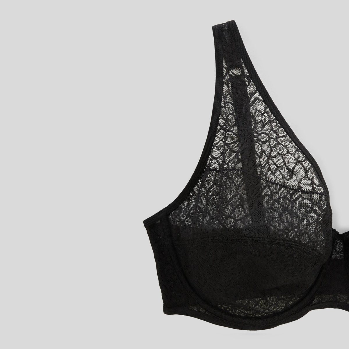 Soutien-gorge corbeille balconnet MELODY en dentelle noir, MONOPRIX