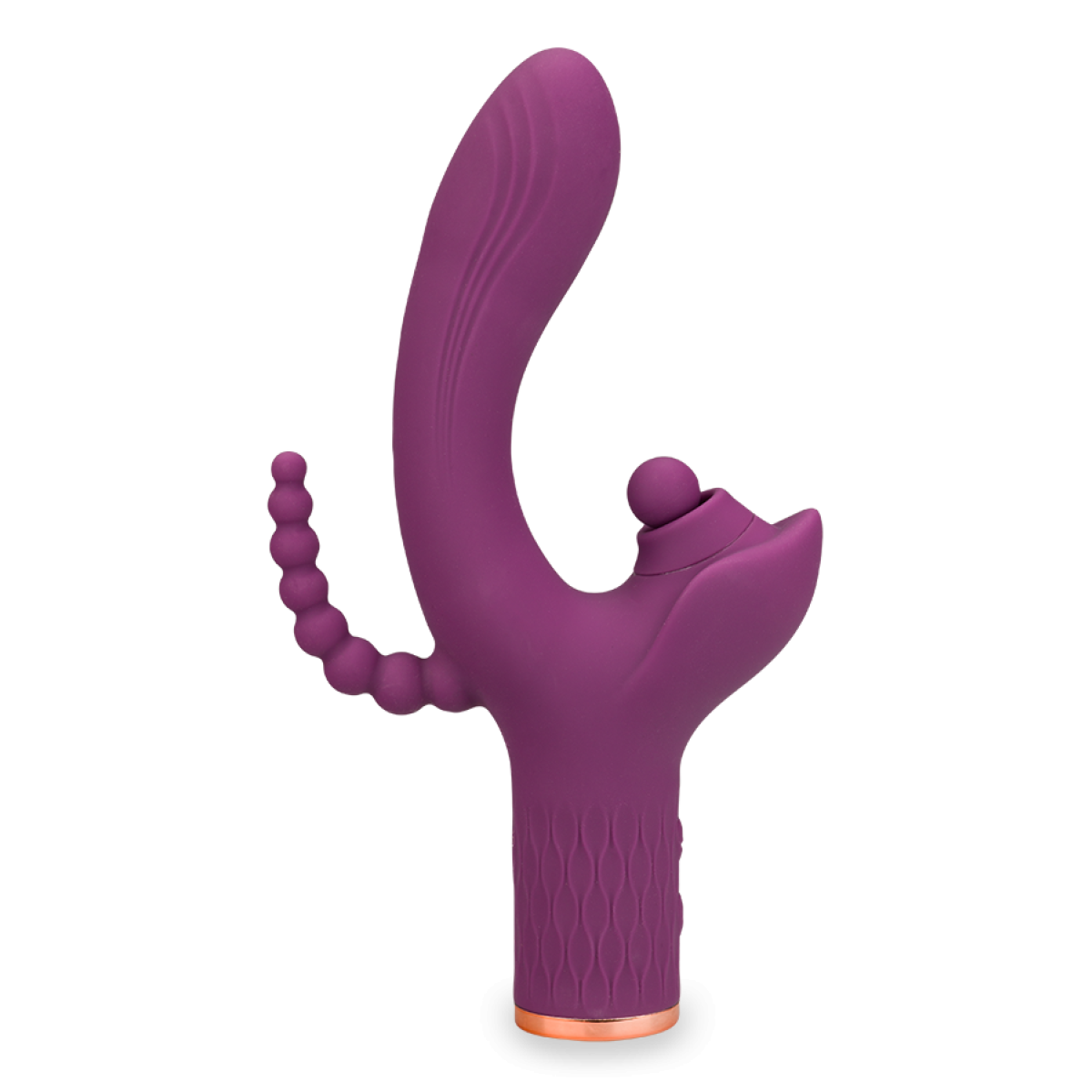 Vibromasseur puissant rabbit triple stimulation Funky violet foncé, LOVE AND VIBES