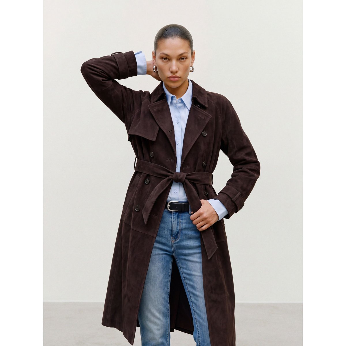 Veste En Daim marron - chocolate torte 1, VERO MODA