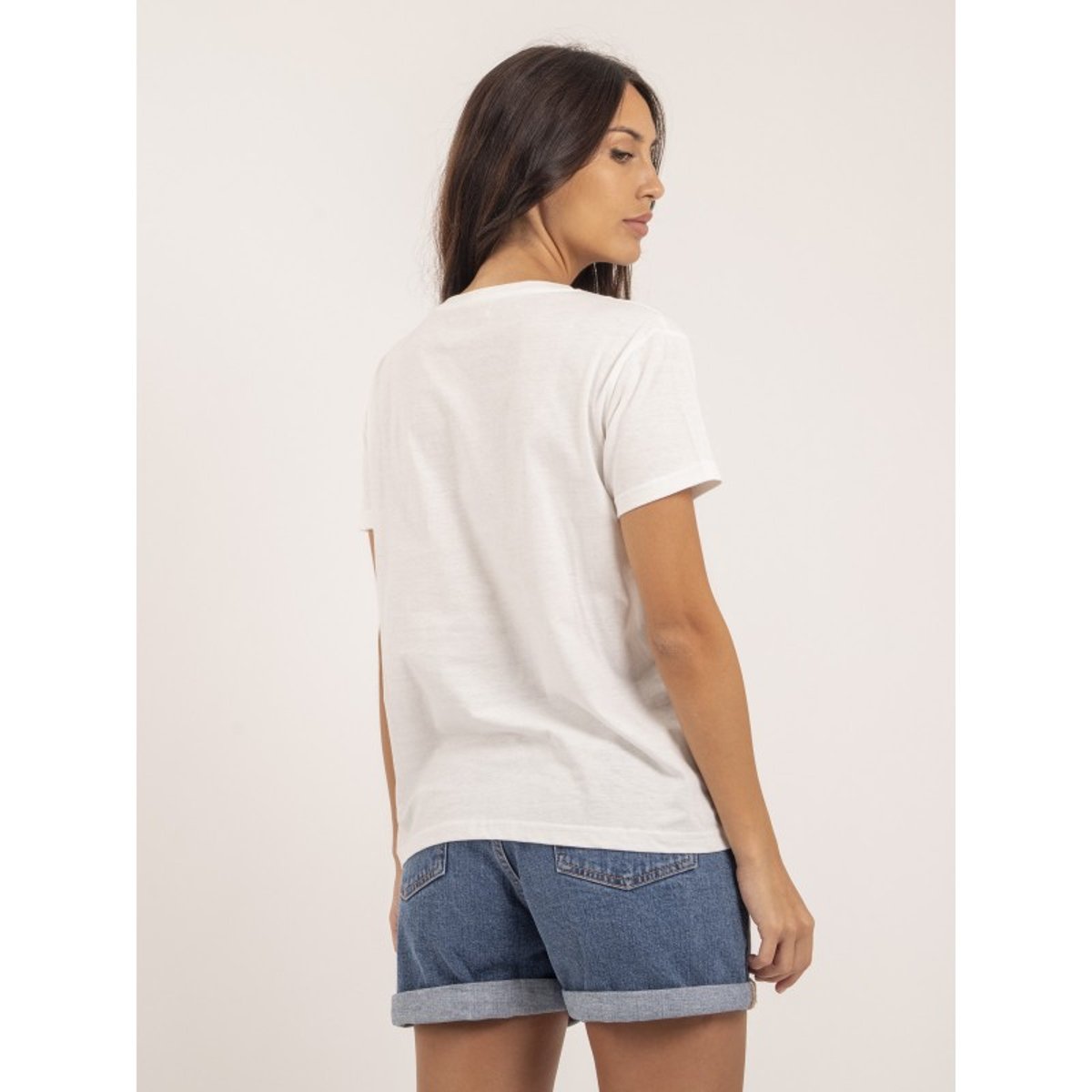 T-shirt Col Rond Message Figuier beige, DONA LISA