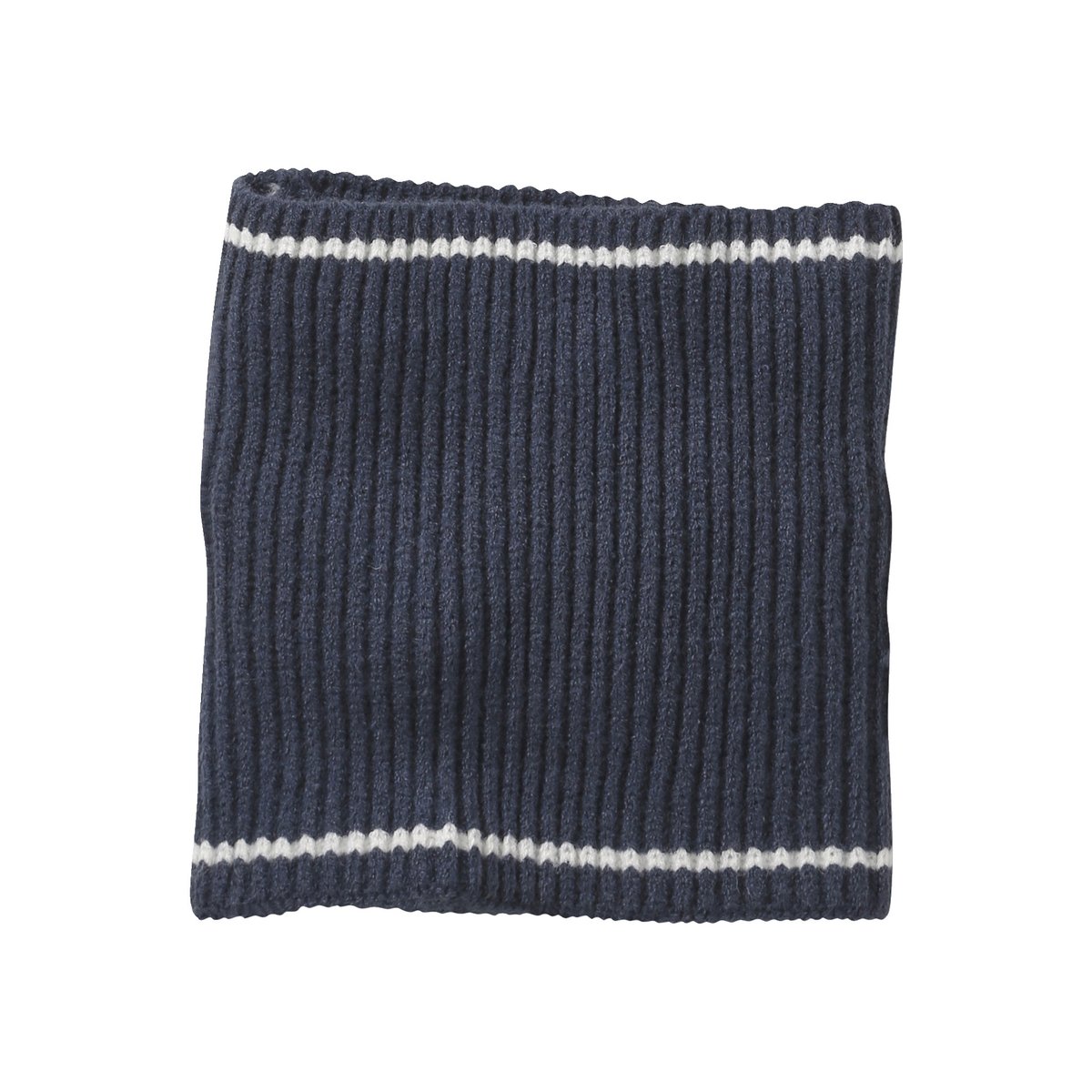 Lot bonnet et snood en maille côtelée marine, VERTBAUDET