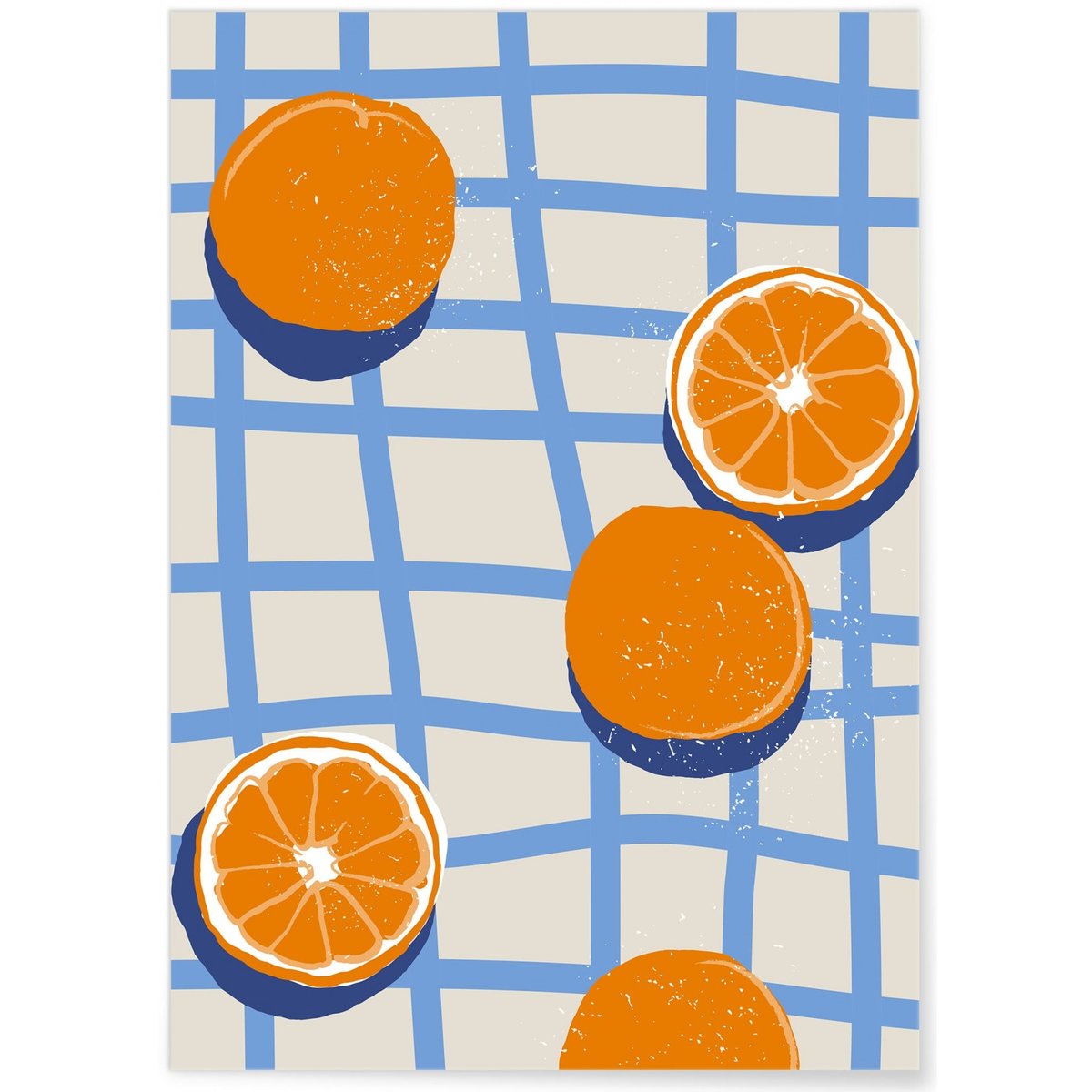 Affiche Les Oranges blanc, L'AFFICHERIE