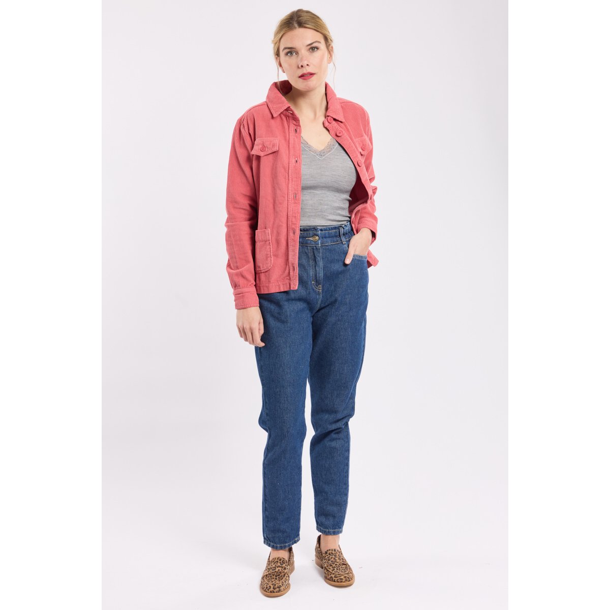 Veste velours côtelé DEAUVILLE rosy, ARMOR-LUX