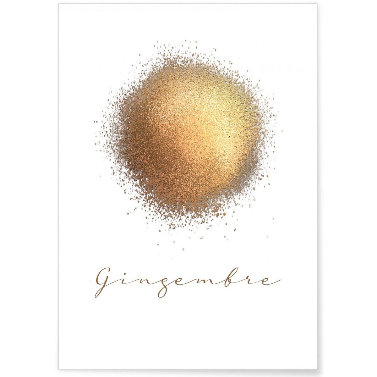 Affiche Gingembre blanc, L'AFFICHERIE