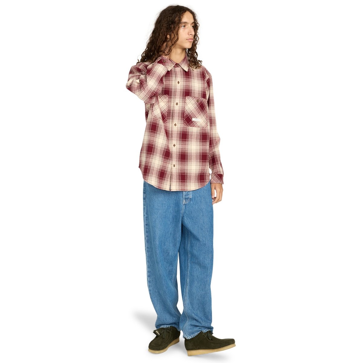 Chemise manches longues HAWTHORNE 2PKT HEAVYWEIGHT multi cream zinfandel plaid, ELEMENT