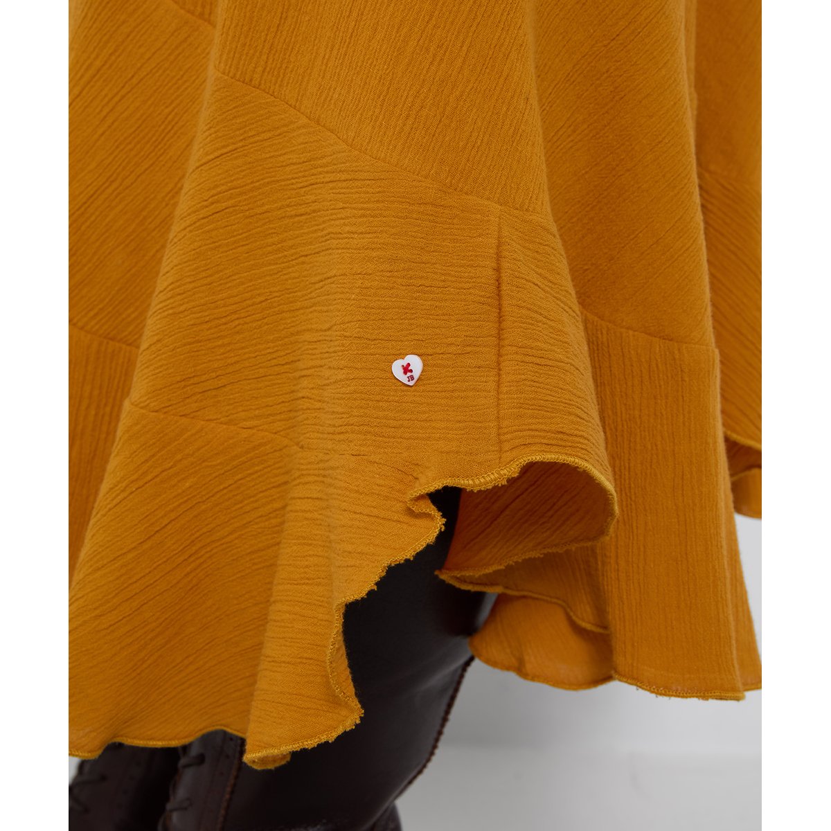 Jupe Longue à Détail Couture Mia orange, JOE BROWNS