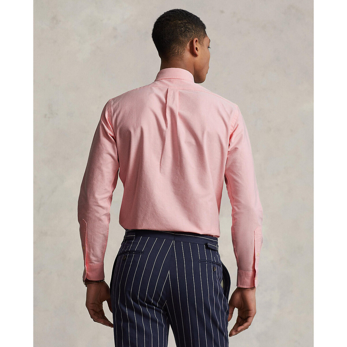 Oxford Cotton Shirt with Embroidered Logo pink, POLO RALPH LAUREN