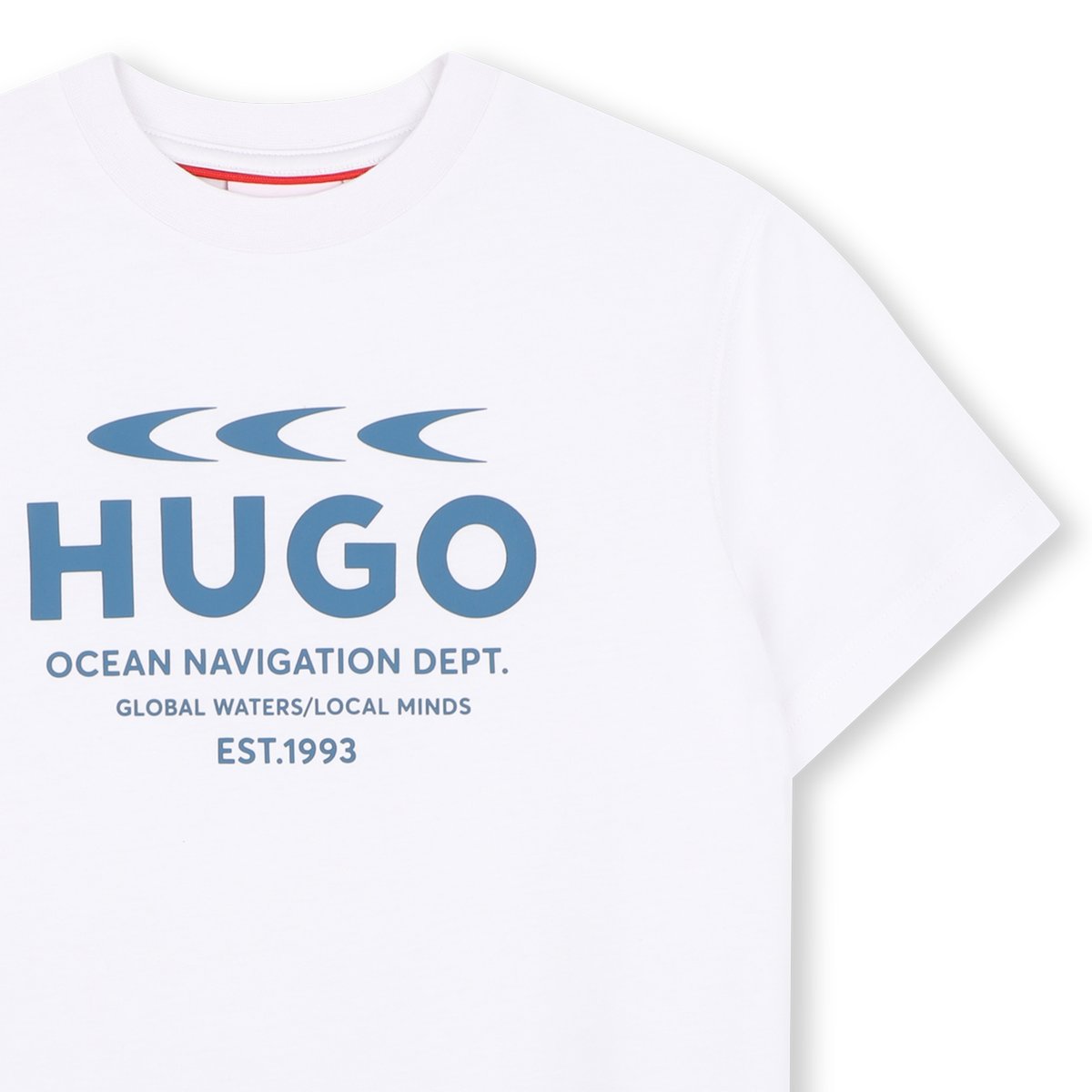 Tee-shirt manches courtes blanc, HUGO KIDSWEAR