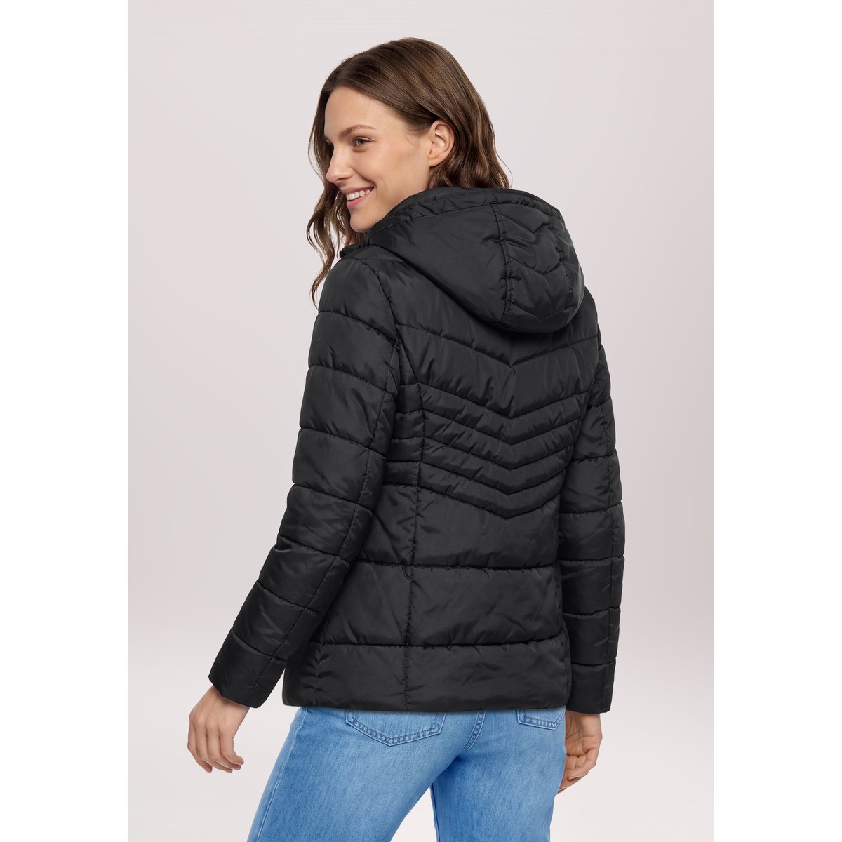 Veste outdoor à capuche amovible noir, BETTY BARCLAY