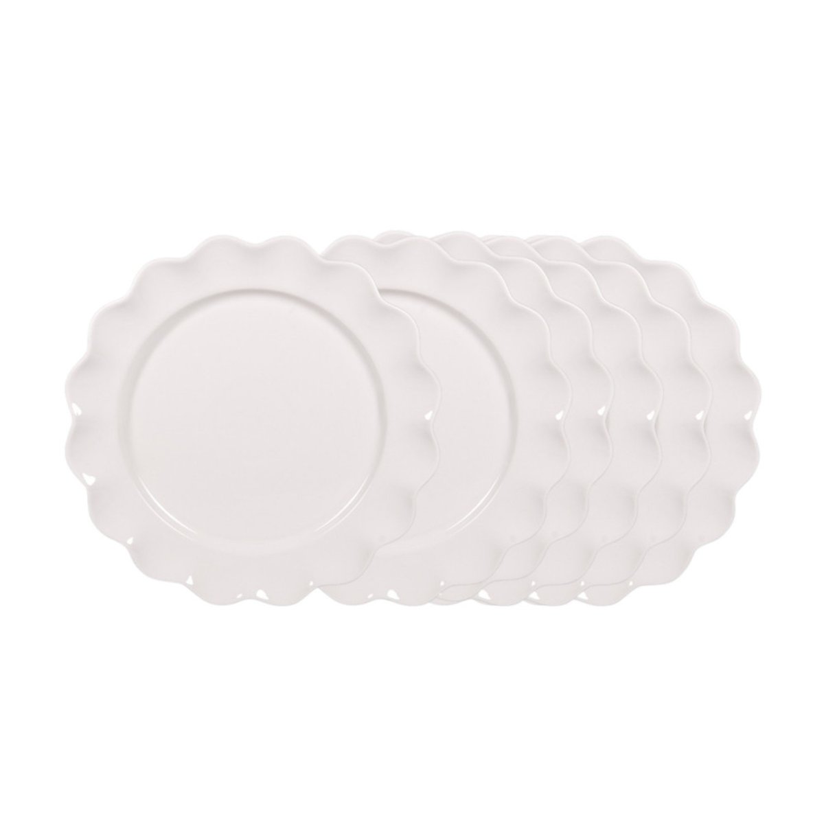 Assiette plate beige Agra 27 cm (lot de 6) crème / ivoire, TABLE PASSION