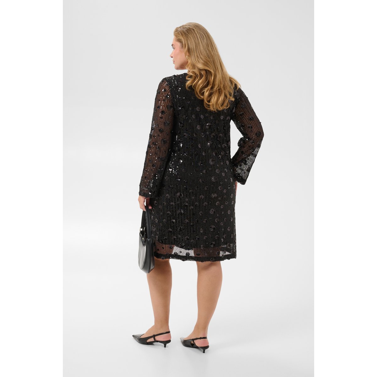 Robe noir black deep, KAFFE CURVE