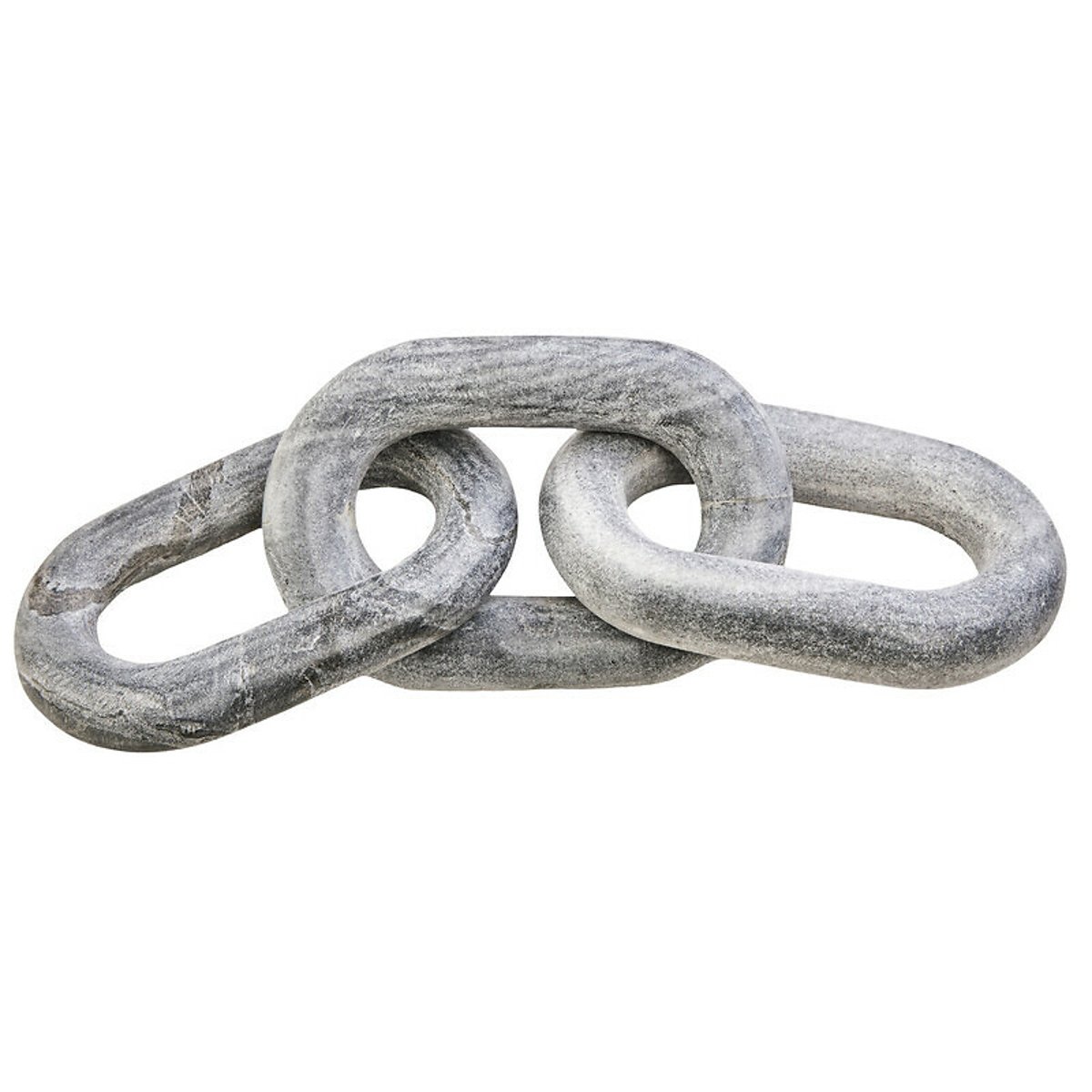 Decor Marble Three Link Chain in Grey grey, FIFTY FIVE SOUTH