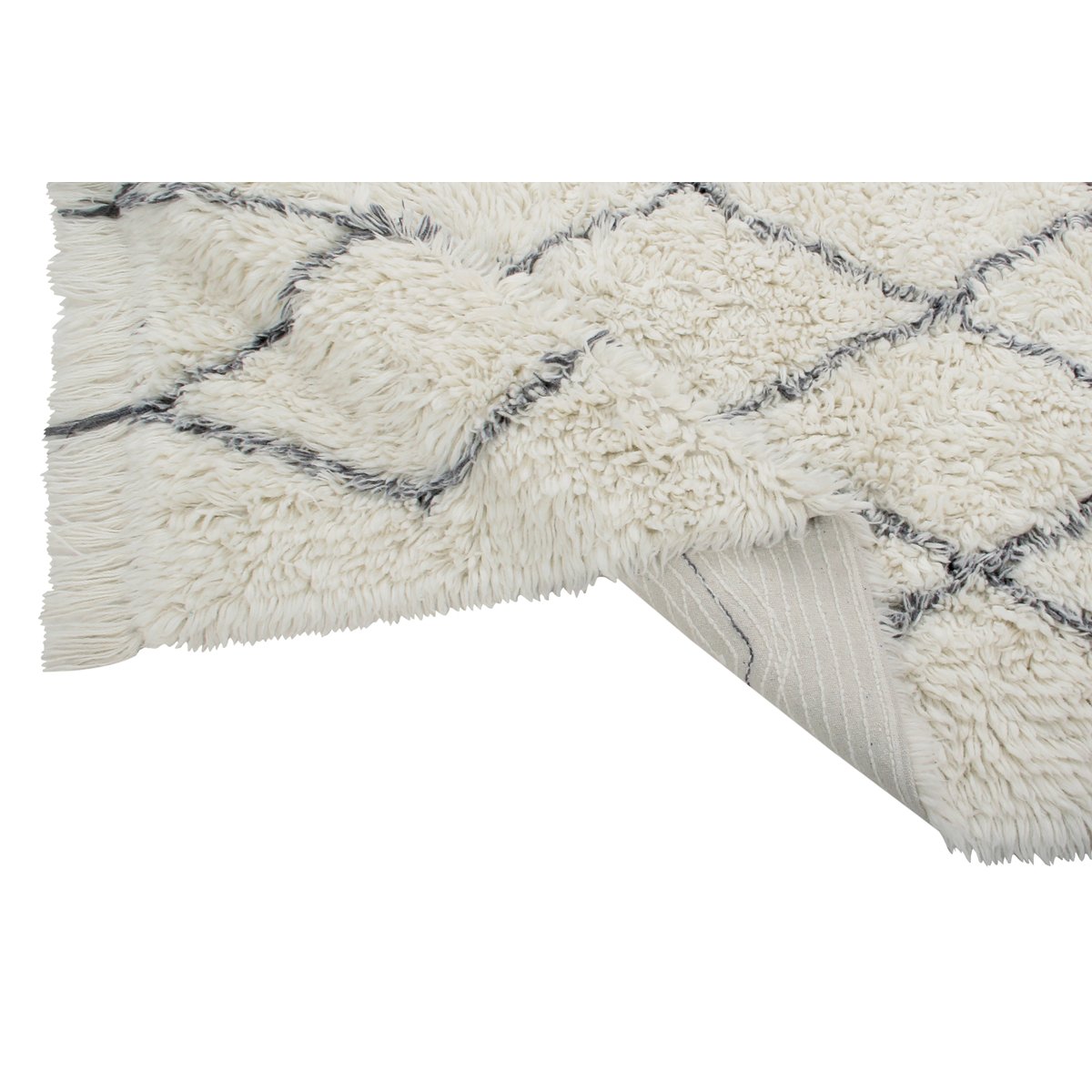 Tapis Lainable Rectangulaire BEREBER CLASSICS blanc, LORENA CANALS
