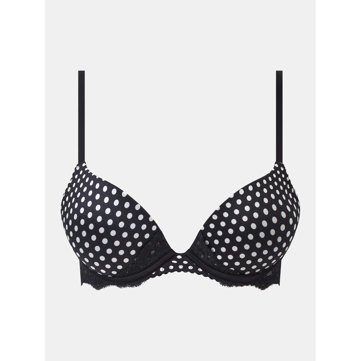 Soutien-gorge coques push-up GLOSS white dot, CHANTELLE PULP