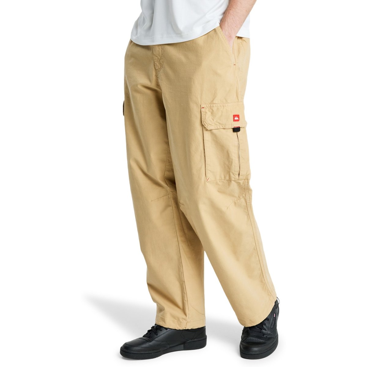 Pantalon cargo YG THUNDERSTRUCK beige khaki, QUIKSILVER