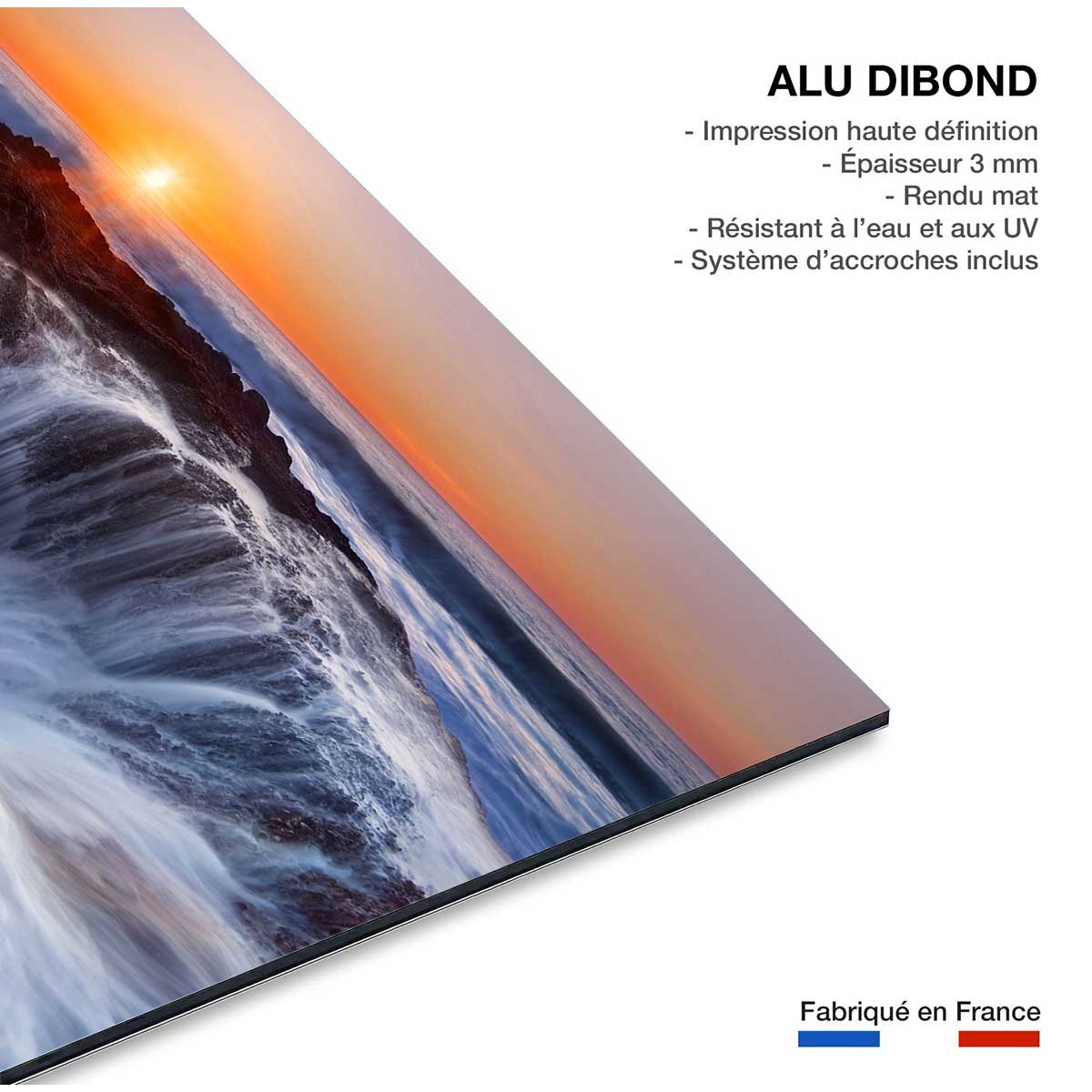Tableau Le puit de Thor en Oregon tableau alu dibond, HEXOA
