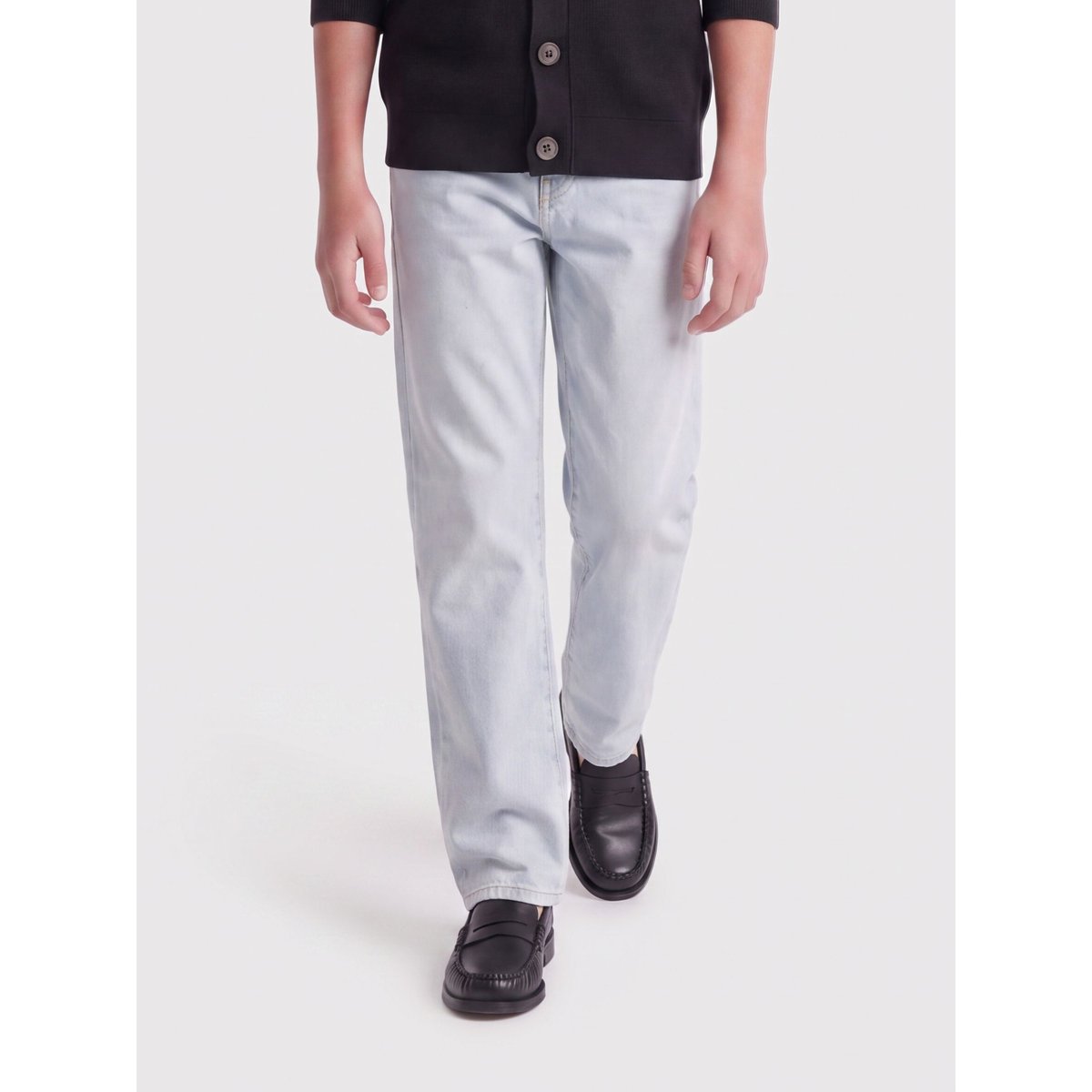 Coupe Regular light blue bleached denim, ONLY & SONS JUNIOR