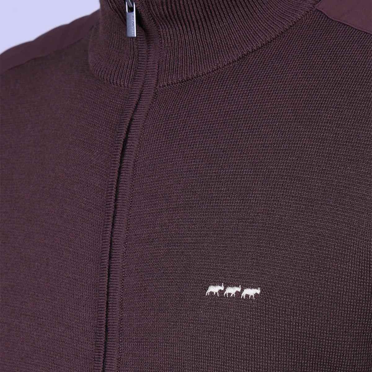 Cardigan Henrry marron, MISE AU GREEN