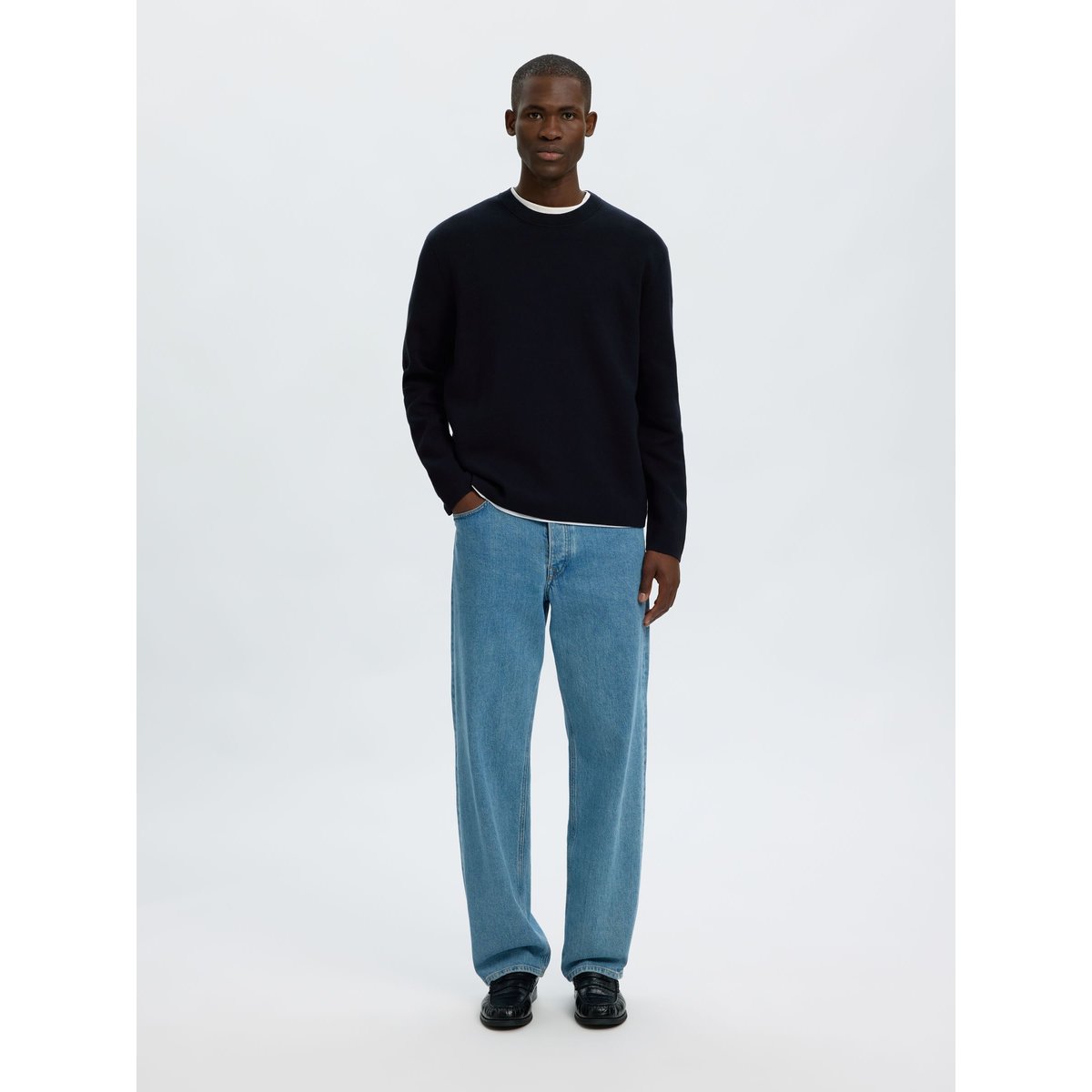 Pullover bleu - sky captain1, SELECTED