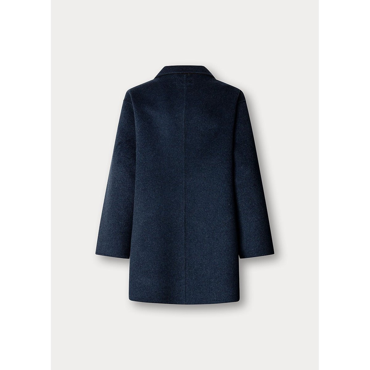 Manteau en drap de laine avec écharpe intégrée bleu marine, PEPE JEANS