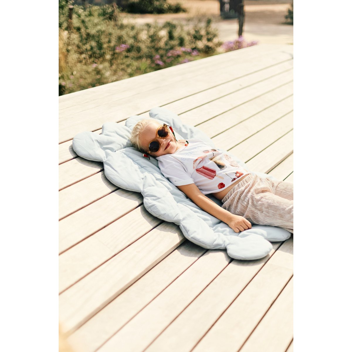 Tapis de jeu 95x75cm biscuit bleu nuage, CHILDHOME
