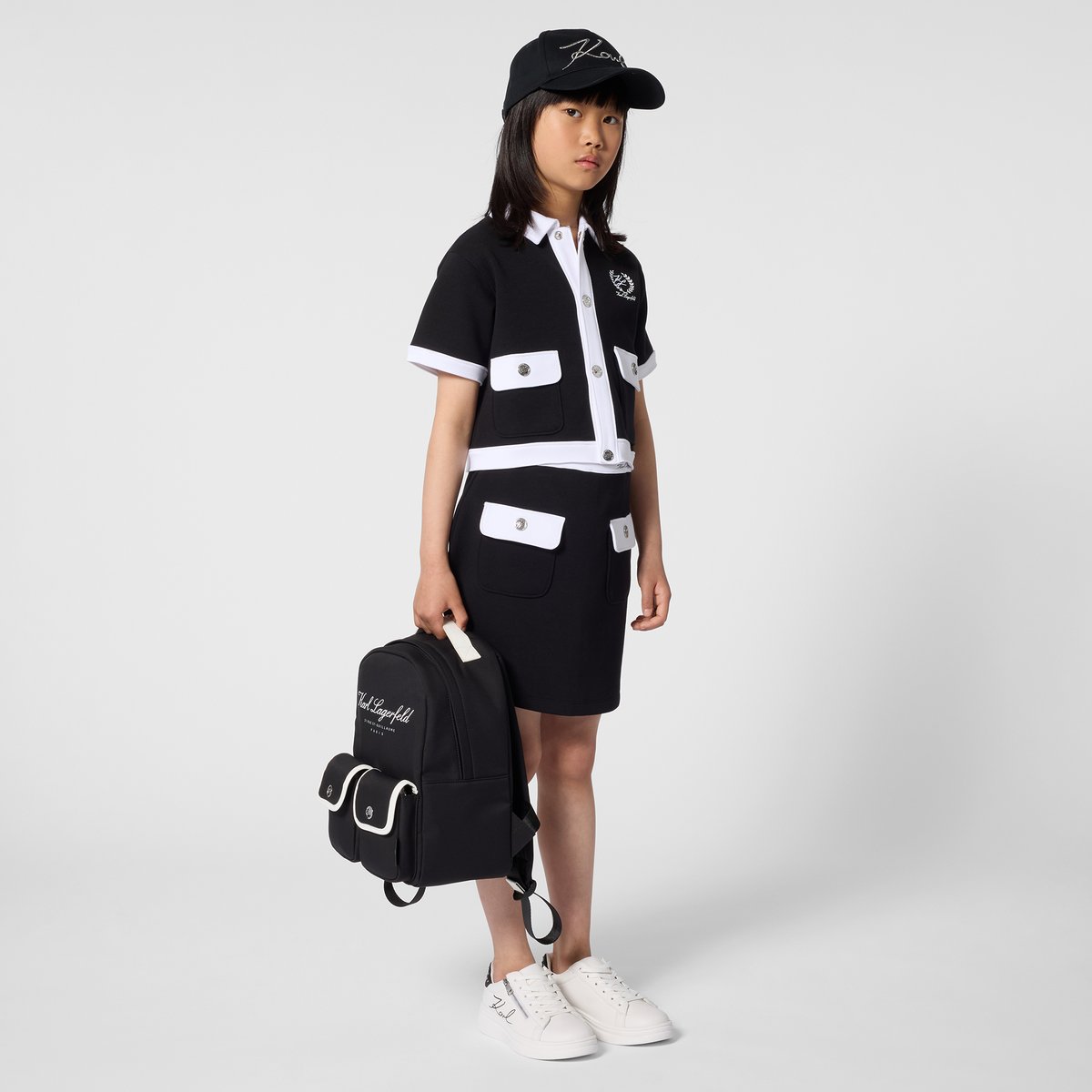 Jupe courte black, KARL LAGERFELD KIDS