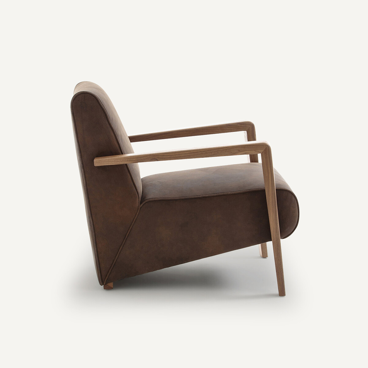 Leren fauteuil Sanami koffie, AM.PM