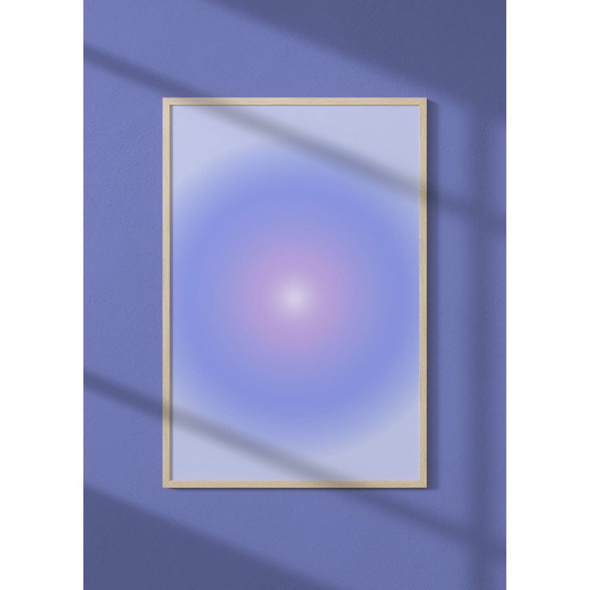 Affiche Aura bleue blanc, L'AFFICHERIE
