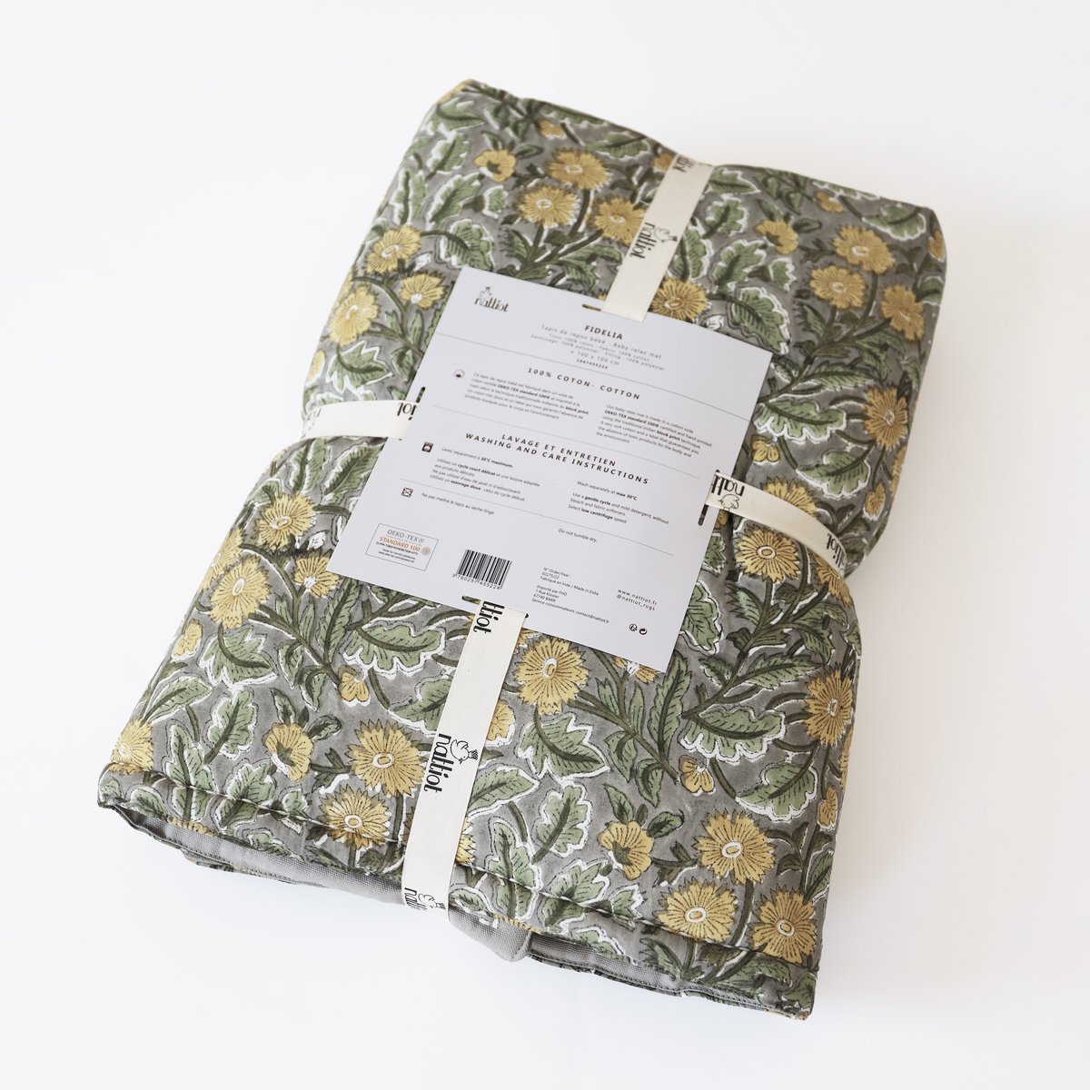 Tapis de repos bébé bohème FIDELIA multicolore, NATTIOT
