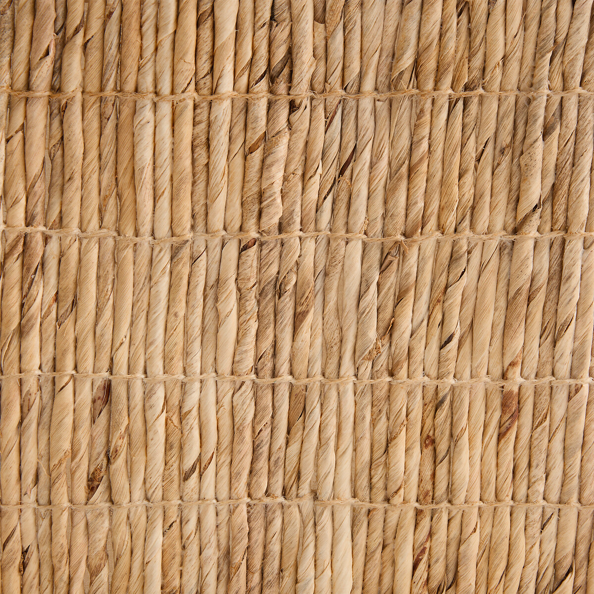Coffre de rangement, en écorce de bananier tressée, KYMA naturel, AM.PM