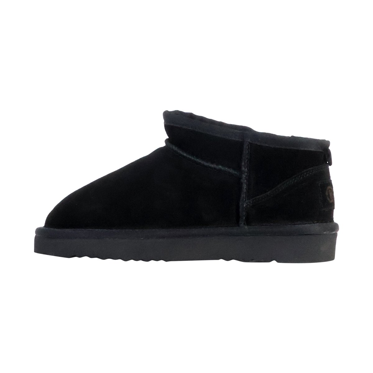 Bottines Chausson Cuir Media Merino noir, NATURAL WORLD