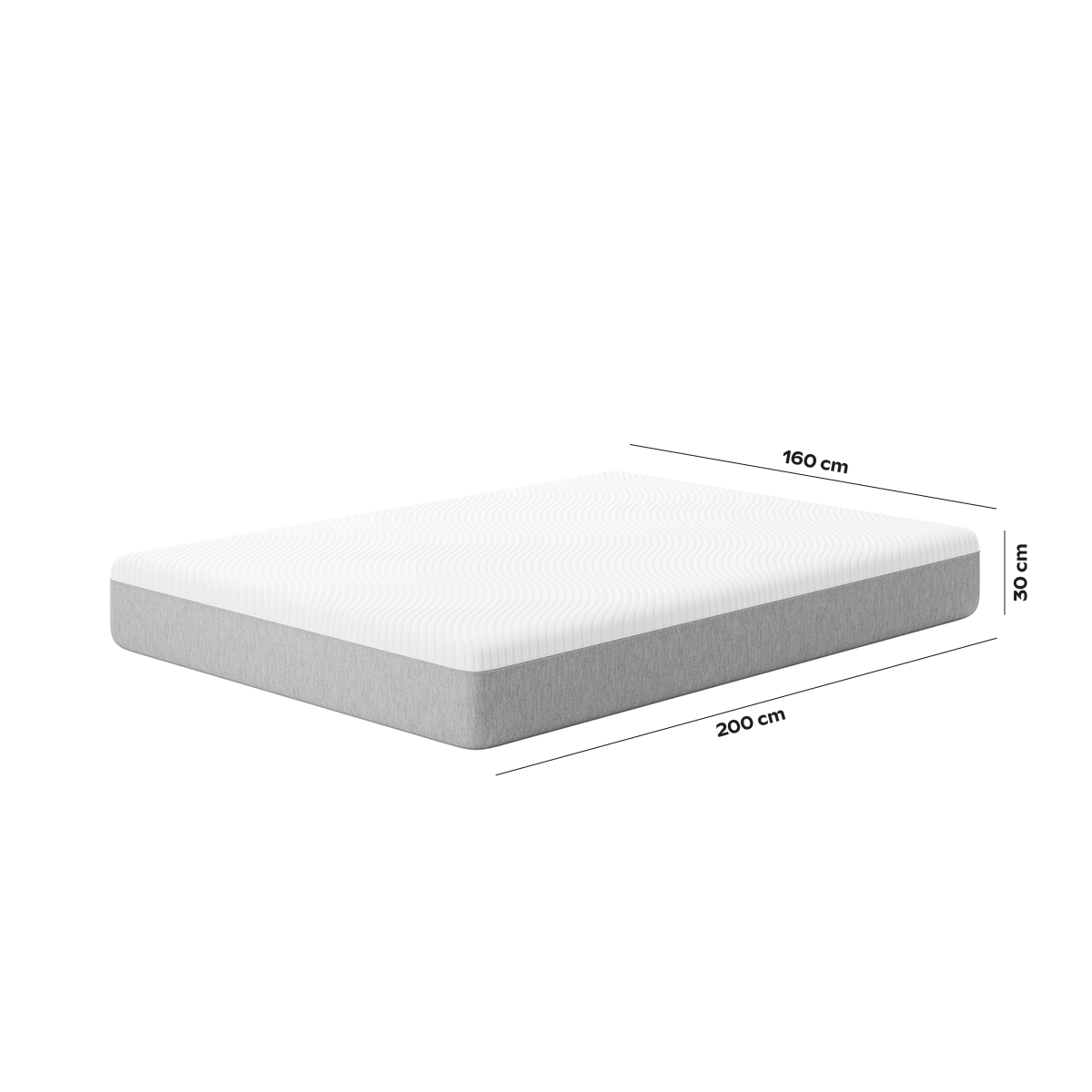 Matelas ressorts Hybride Ultime blanc, SLOME