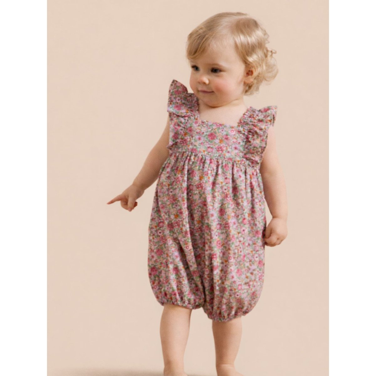 Combi-bloomer en tissu Liberty liberty amelie, CYRILLUS