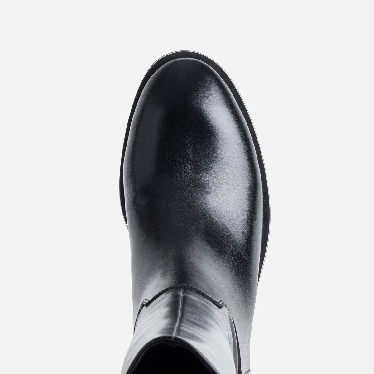 Botte Plate en cuir CAMERON noir, ERAM