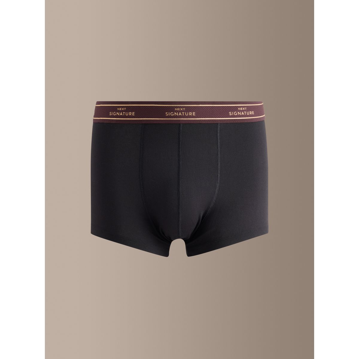 Boxer taille basse signature coton modal noir, NEXT