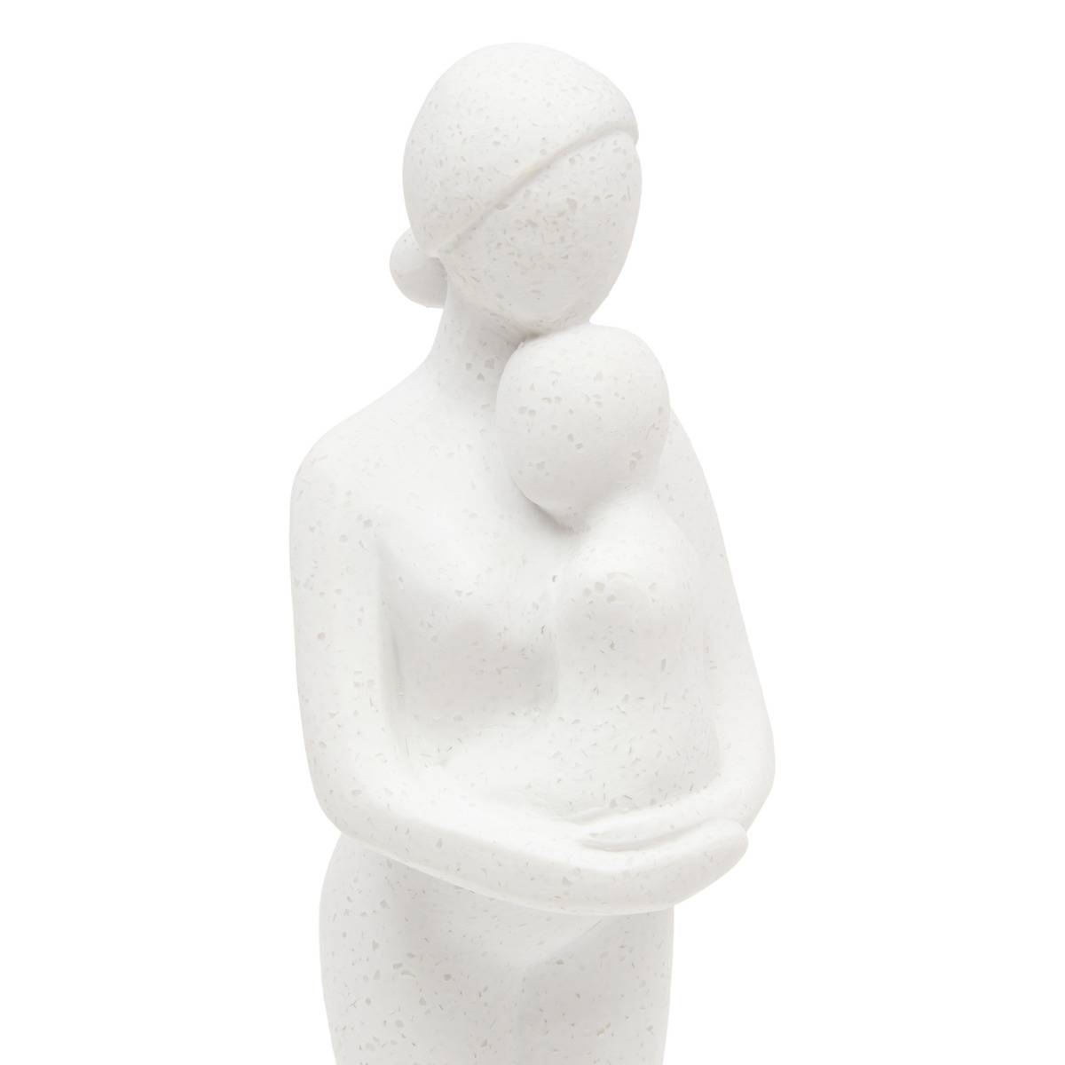 Famille déco Colin H.21cm blanc modèle b, ATMOSPHERA