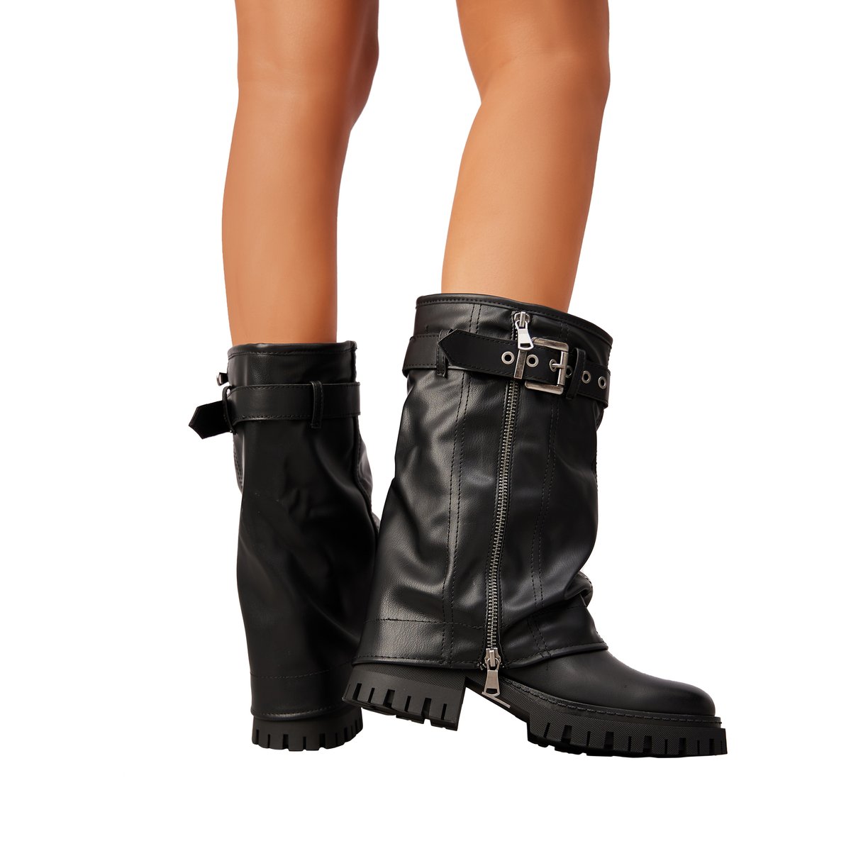 Bottines à Zip noir, ENZA NUCCI