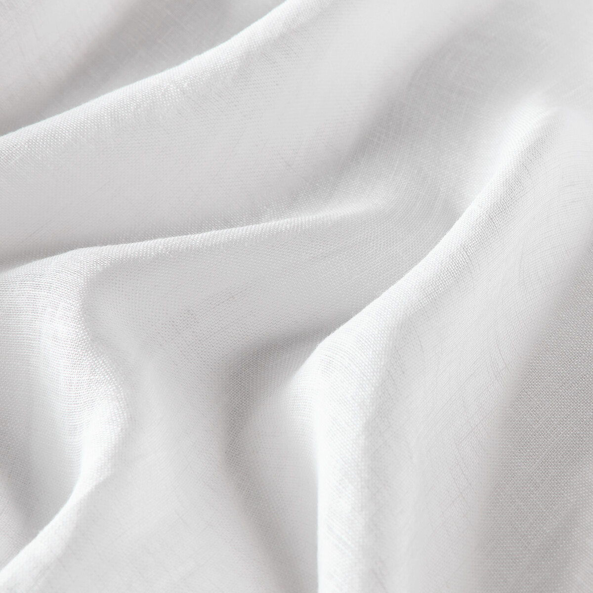 Pannello velato in lino, finitura con bordo sbieco nero, ONEGA bianco, LA REDOUTE INTERIEURS