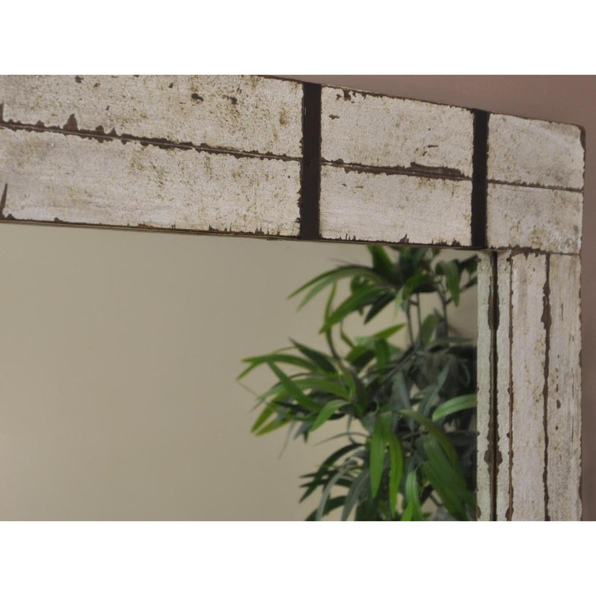 Grand miroir rectangle de 160x80 LOFT blanc, WANDA COLLECTION